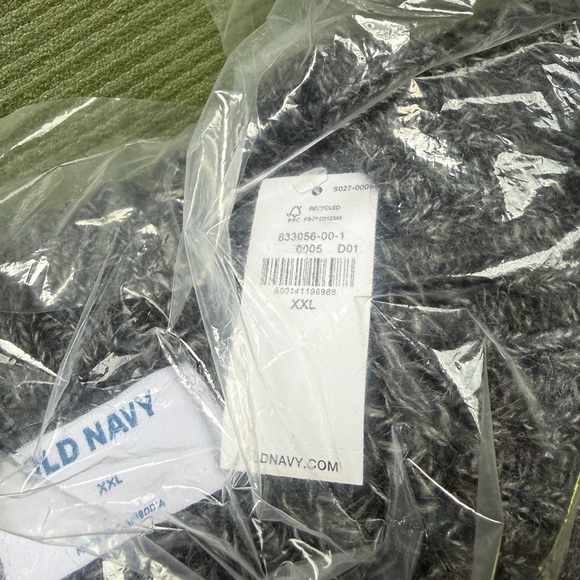 Old Navy Shaker Knit Crewneck Sweater XXL Gray NWT Cozy Chunky - Picture 6 of 6